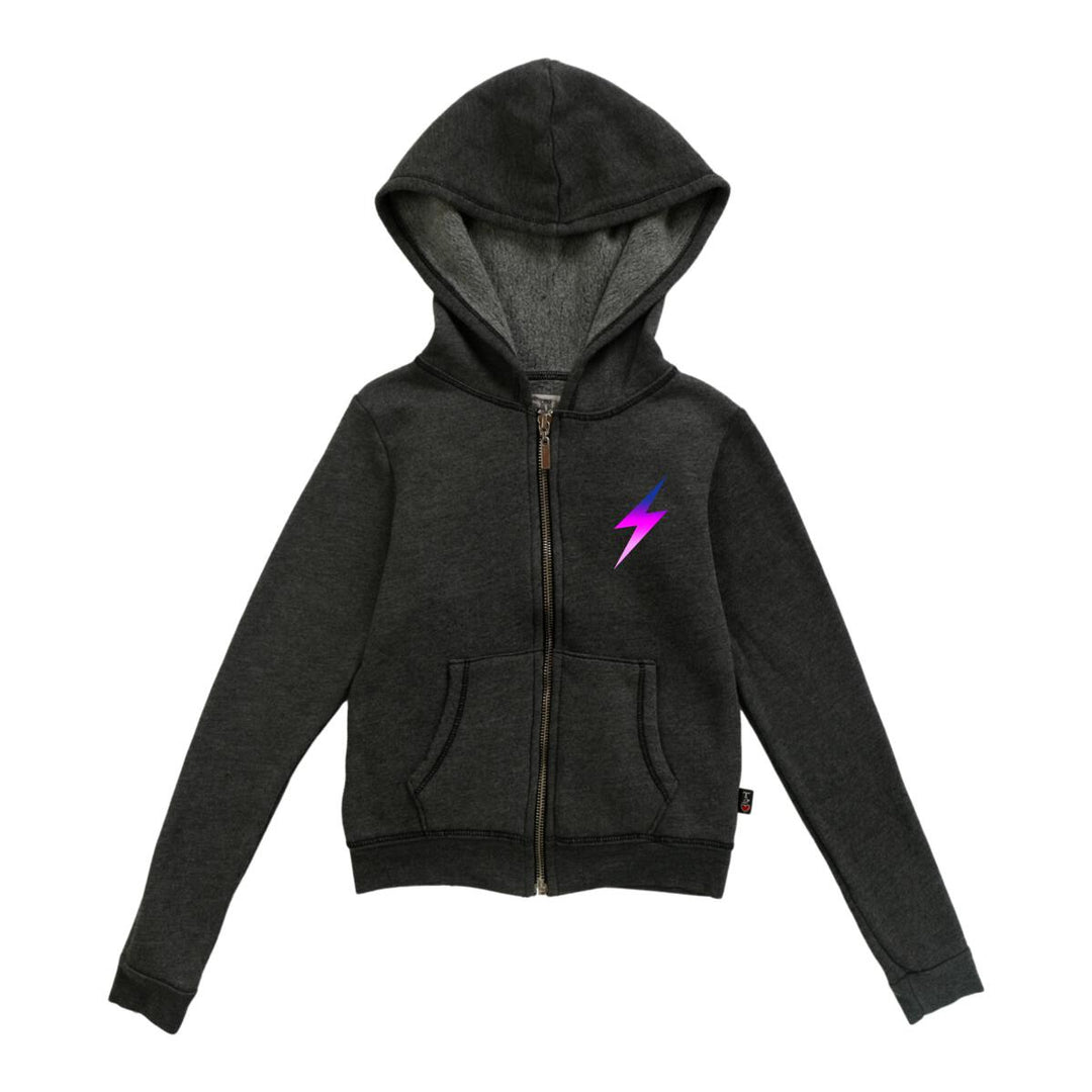 OMBRE BOLT HOODIE | BLACK