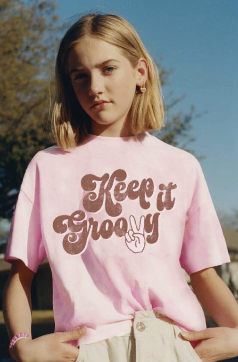 KEEP IT GROOVY CROP TEE