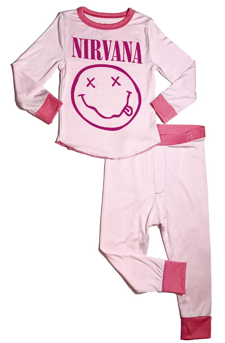 NIRVANA SMILEY PINK BAMBOO THERMAL SET