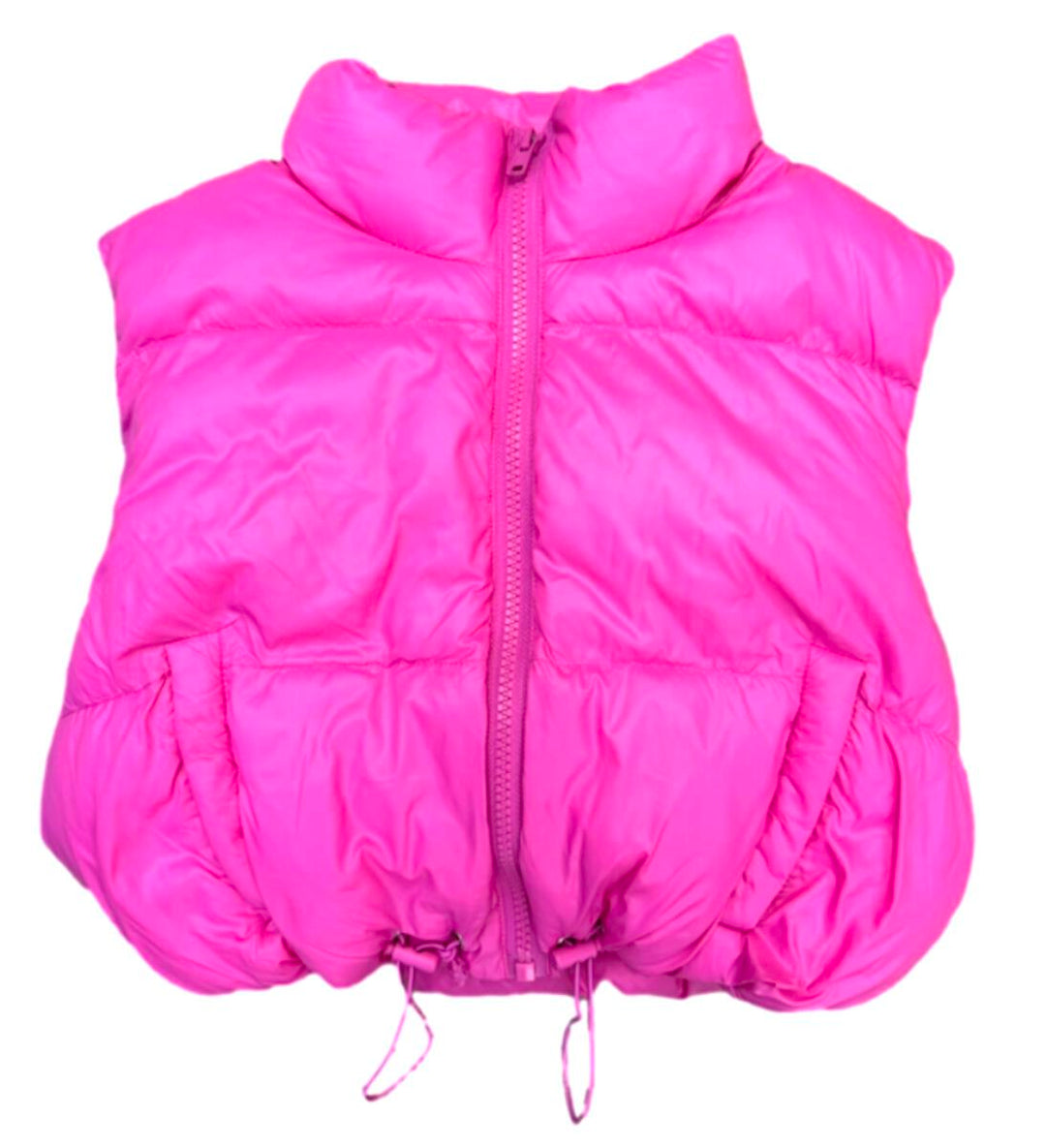 PUFFER VEST | NEON PINK