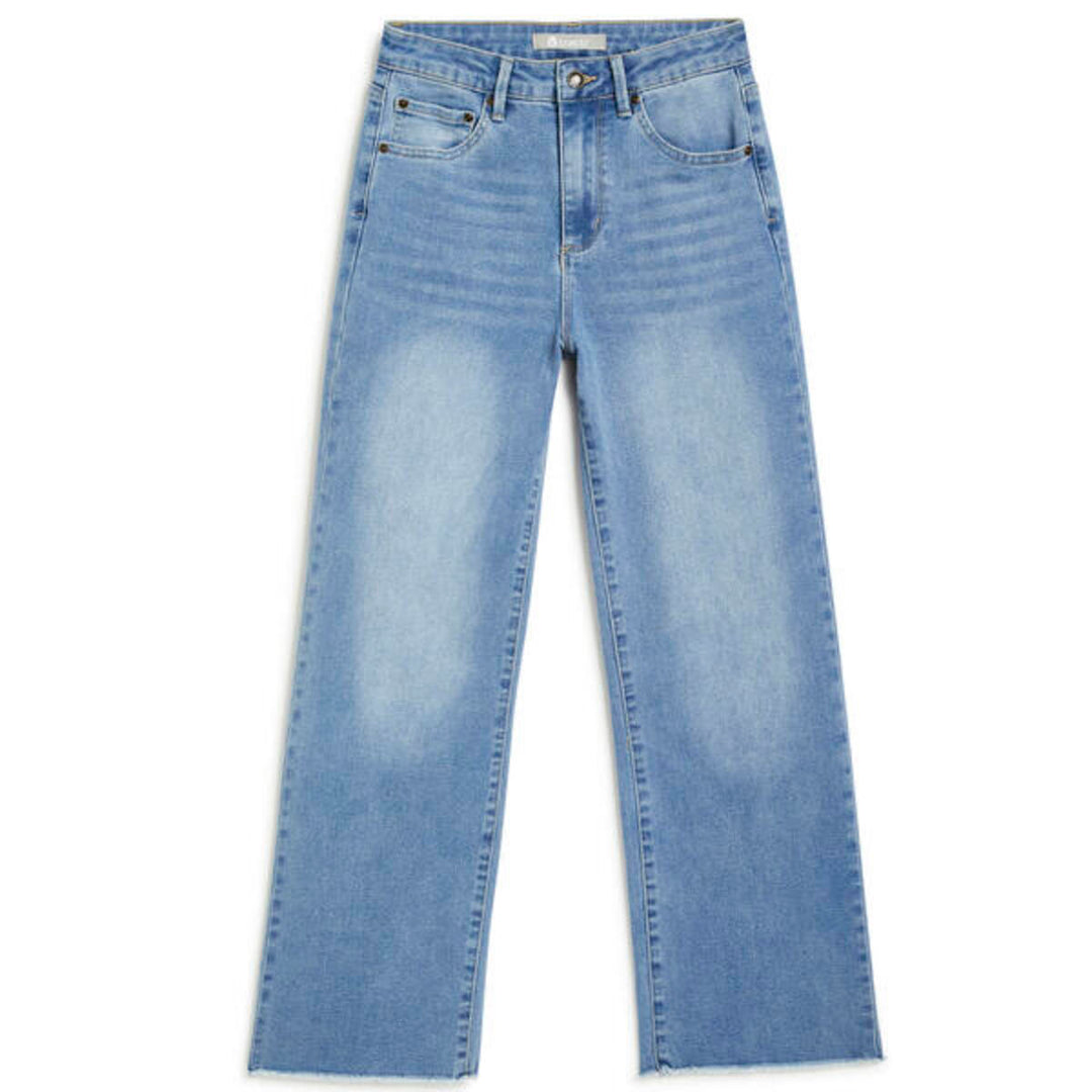 WIDE STRAIGHT LEG W/ FRAY HEM