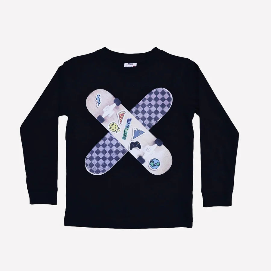 CROSS BOARDS L/S JERSEY TEE