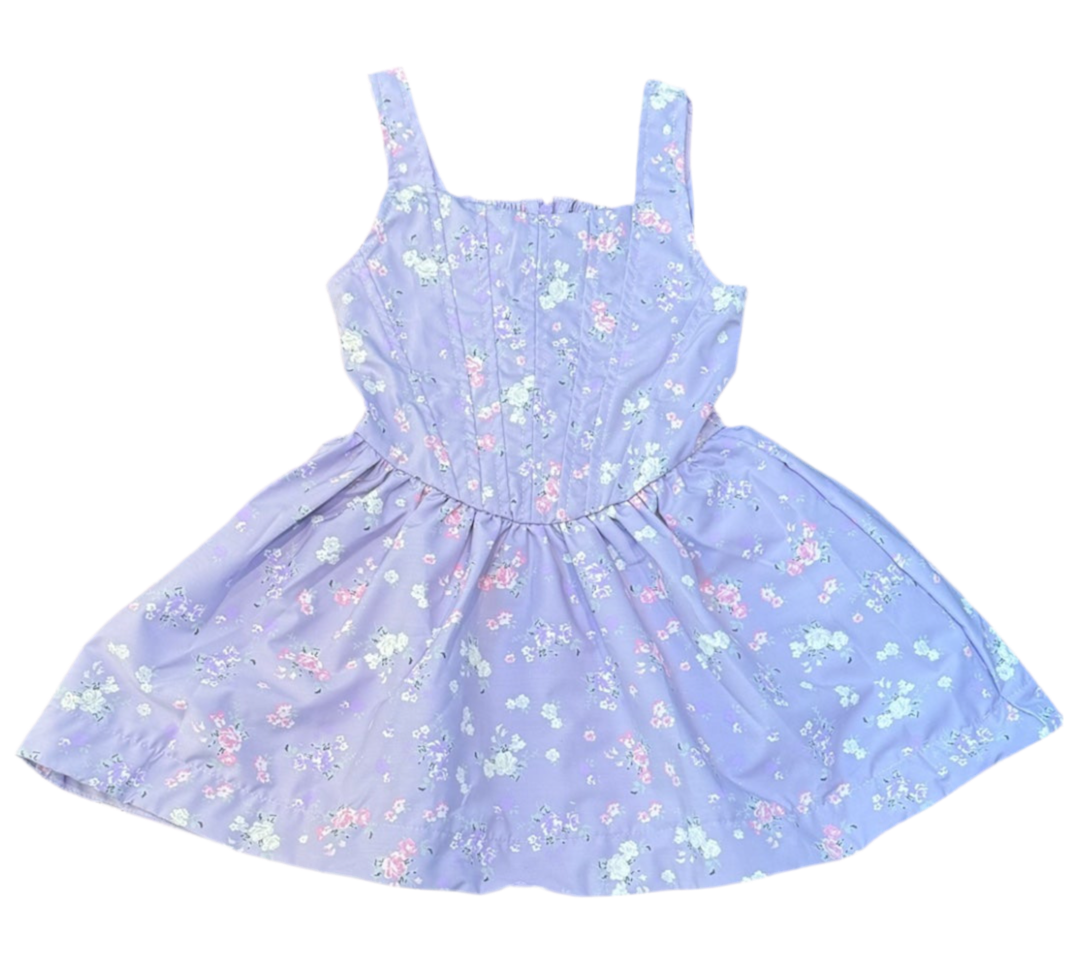 PURPLE FLORAL DRESS