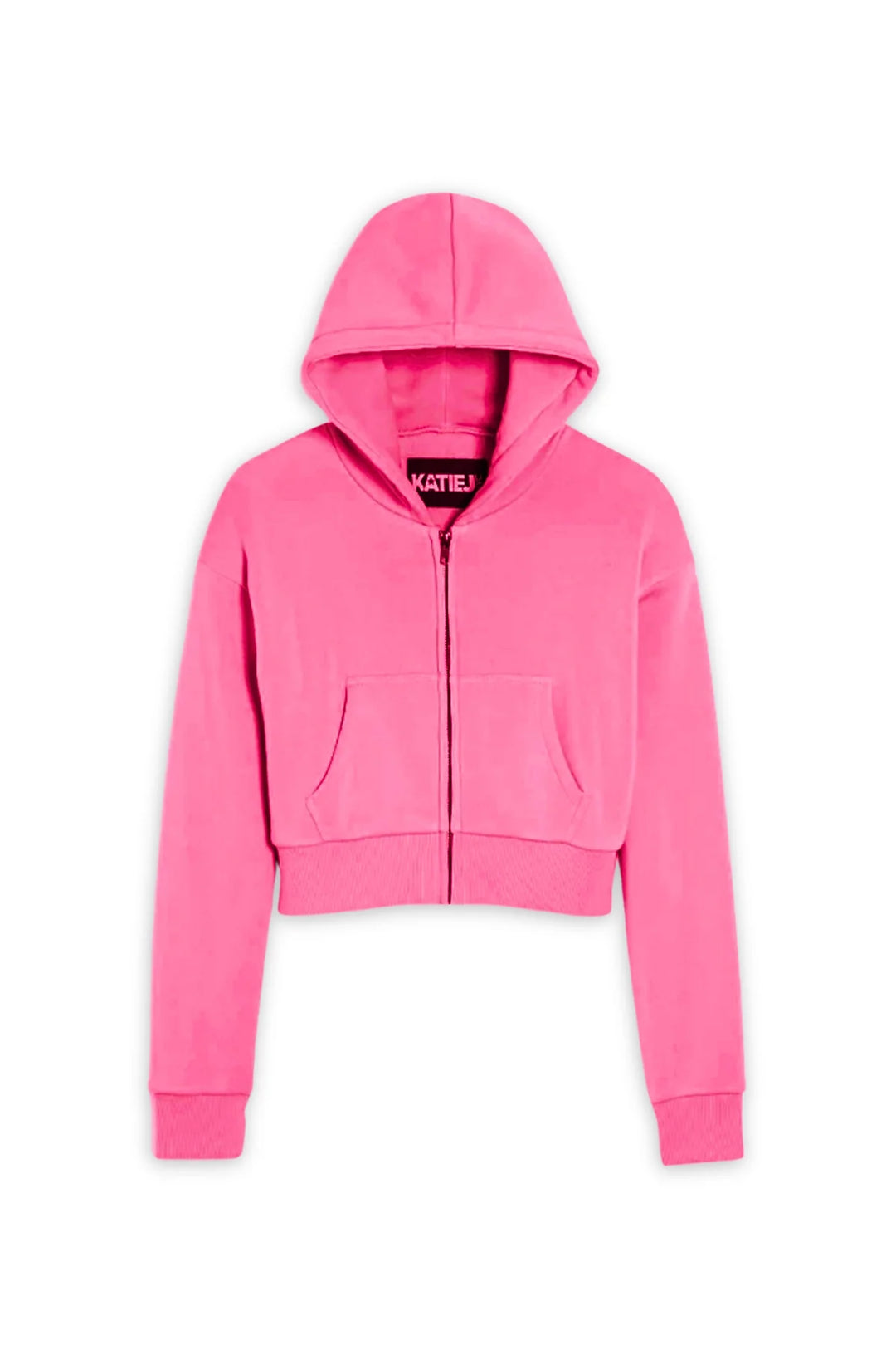 DYLAN CROPPED ZIP HOODIE | VINTAGE ROSE