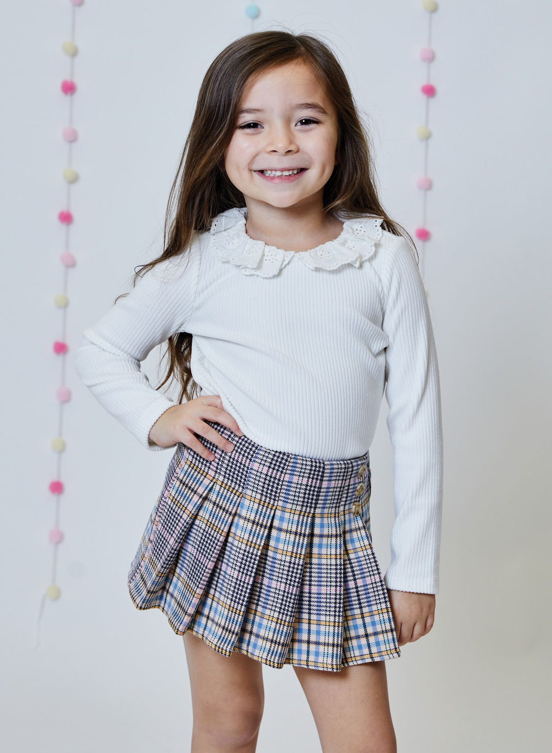 L/S PETER PAN COLLAR TOP
