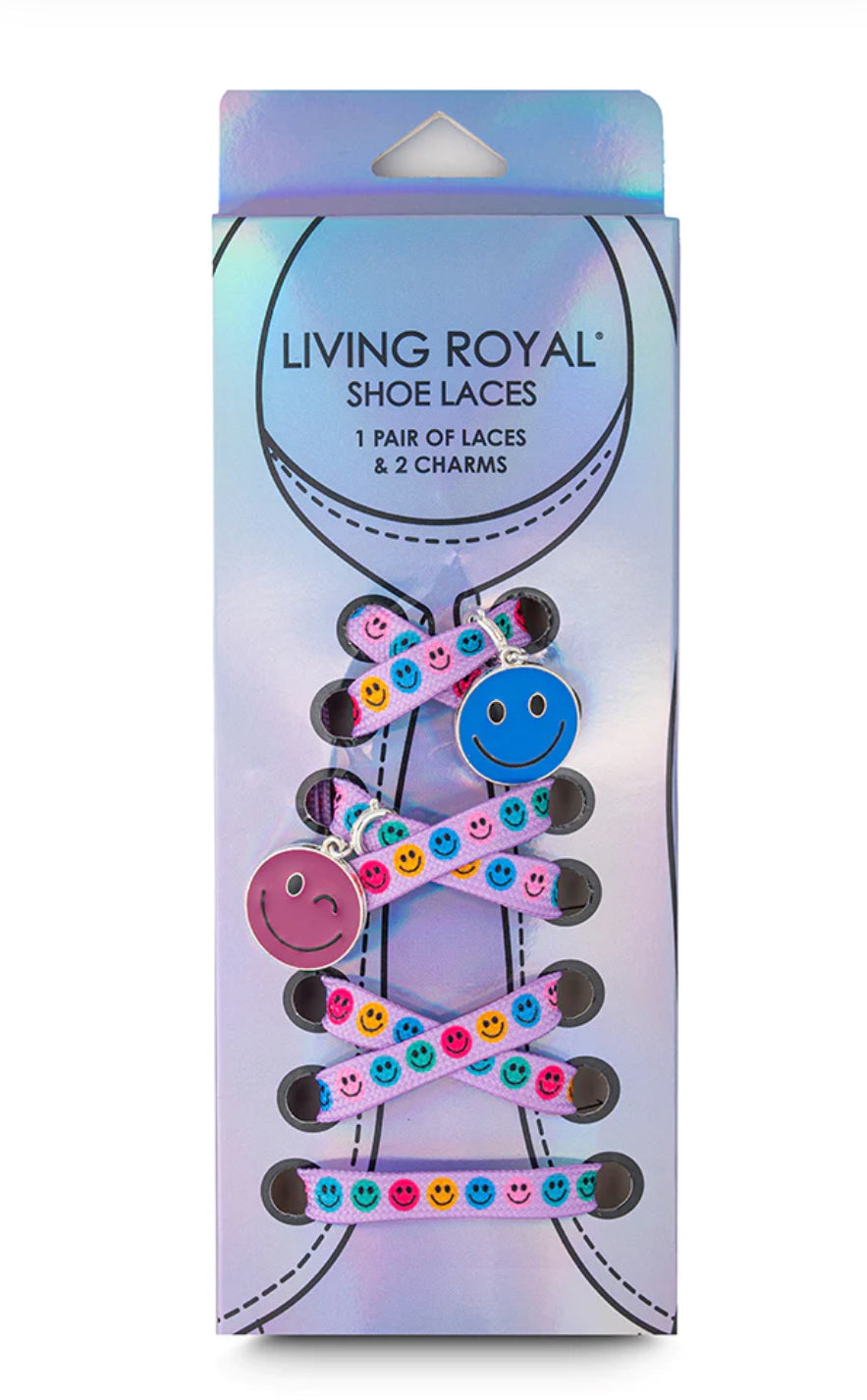 COLOR HAPPY SHOELACES + CHARM SET