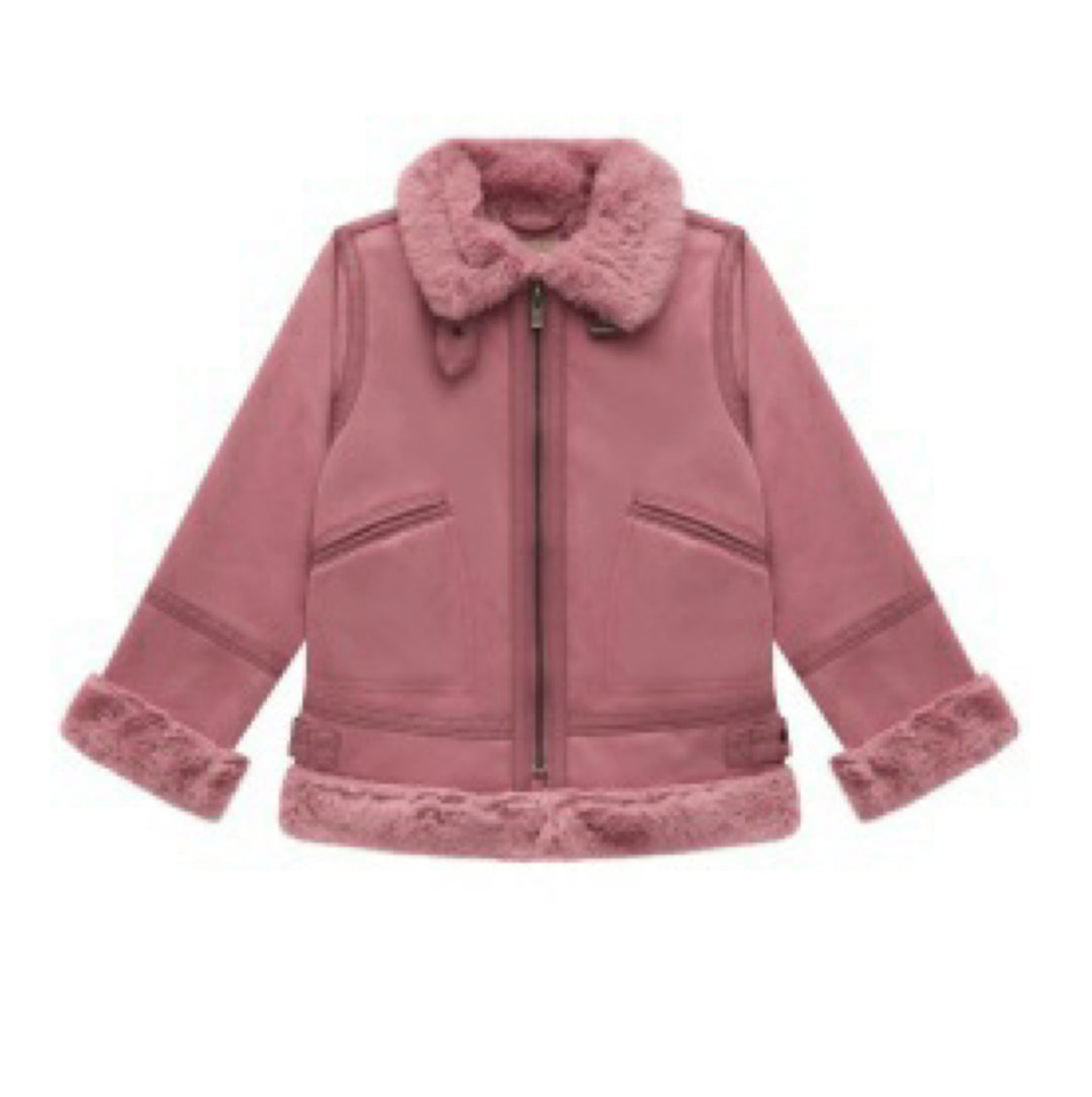 FAUX SHEARLING | PINK