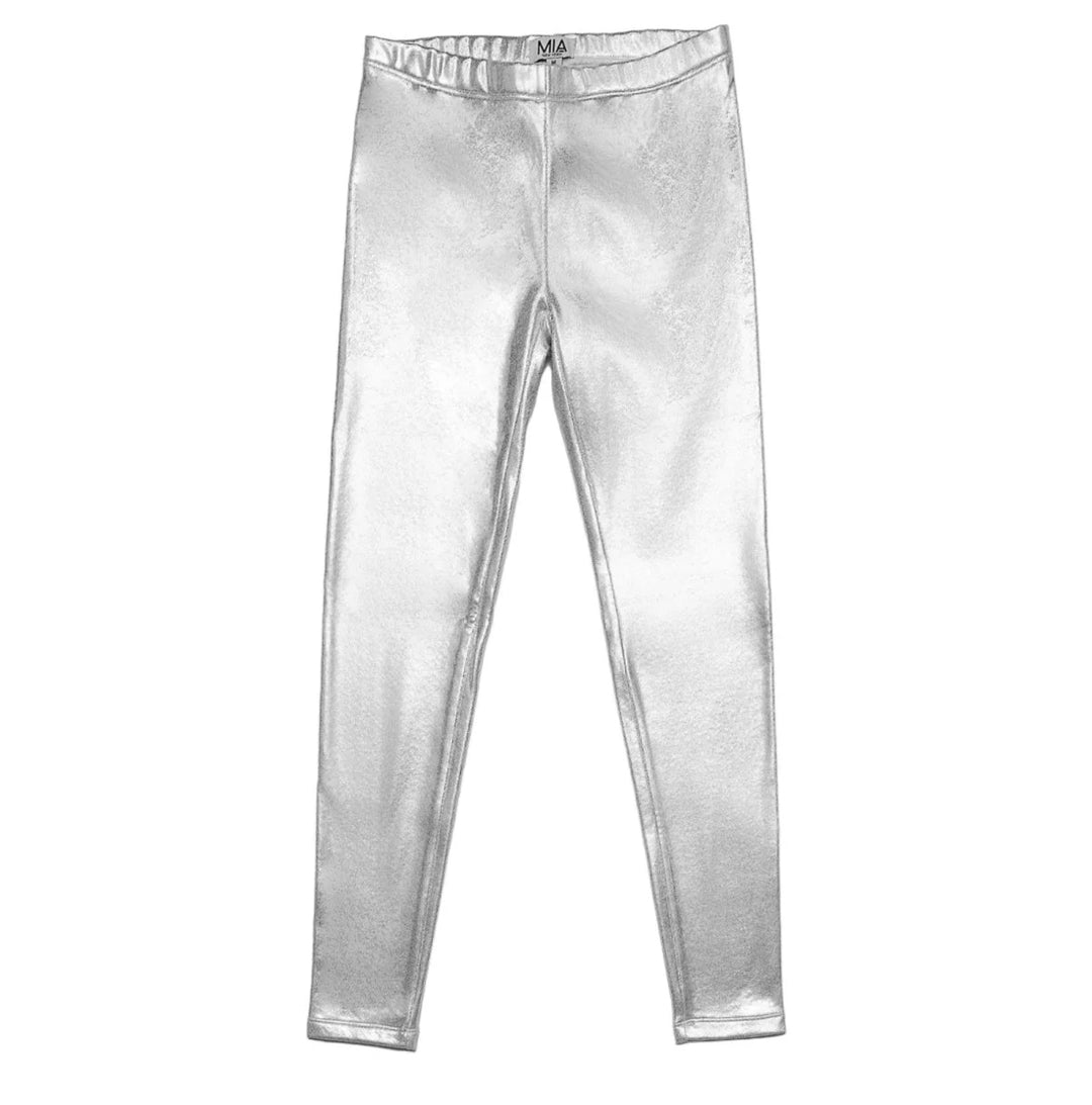 GLITTER LEGGING | SILVER