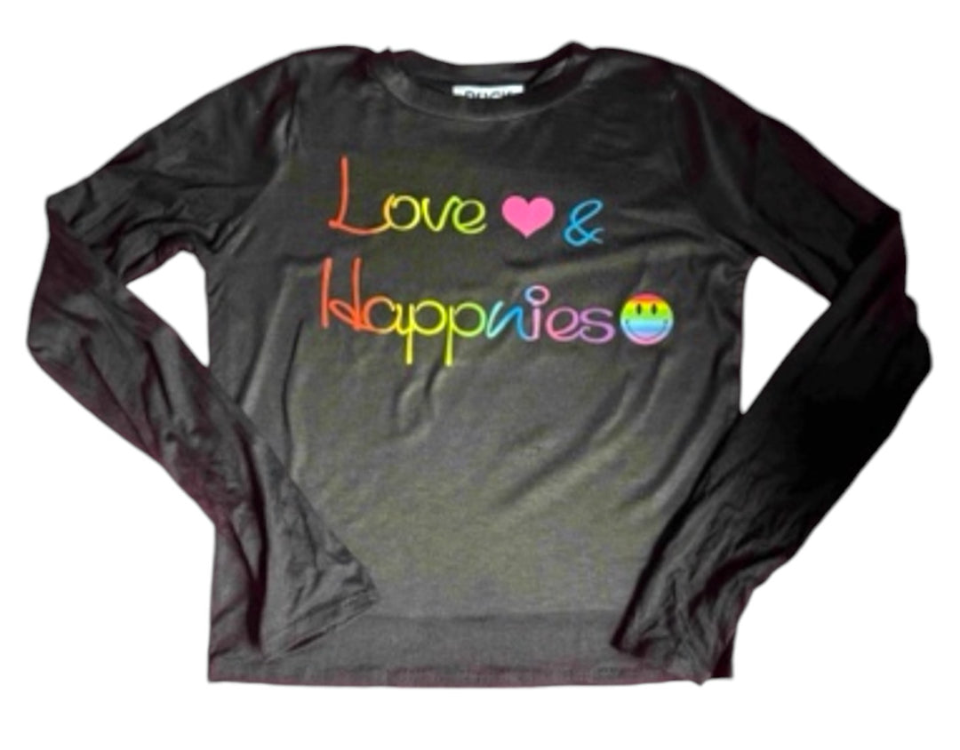 LOVE & HAPPINESS LONG-SLEEVE TEE