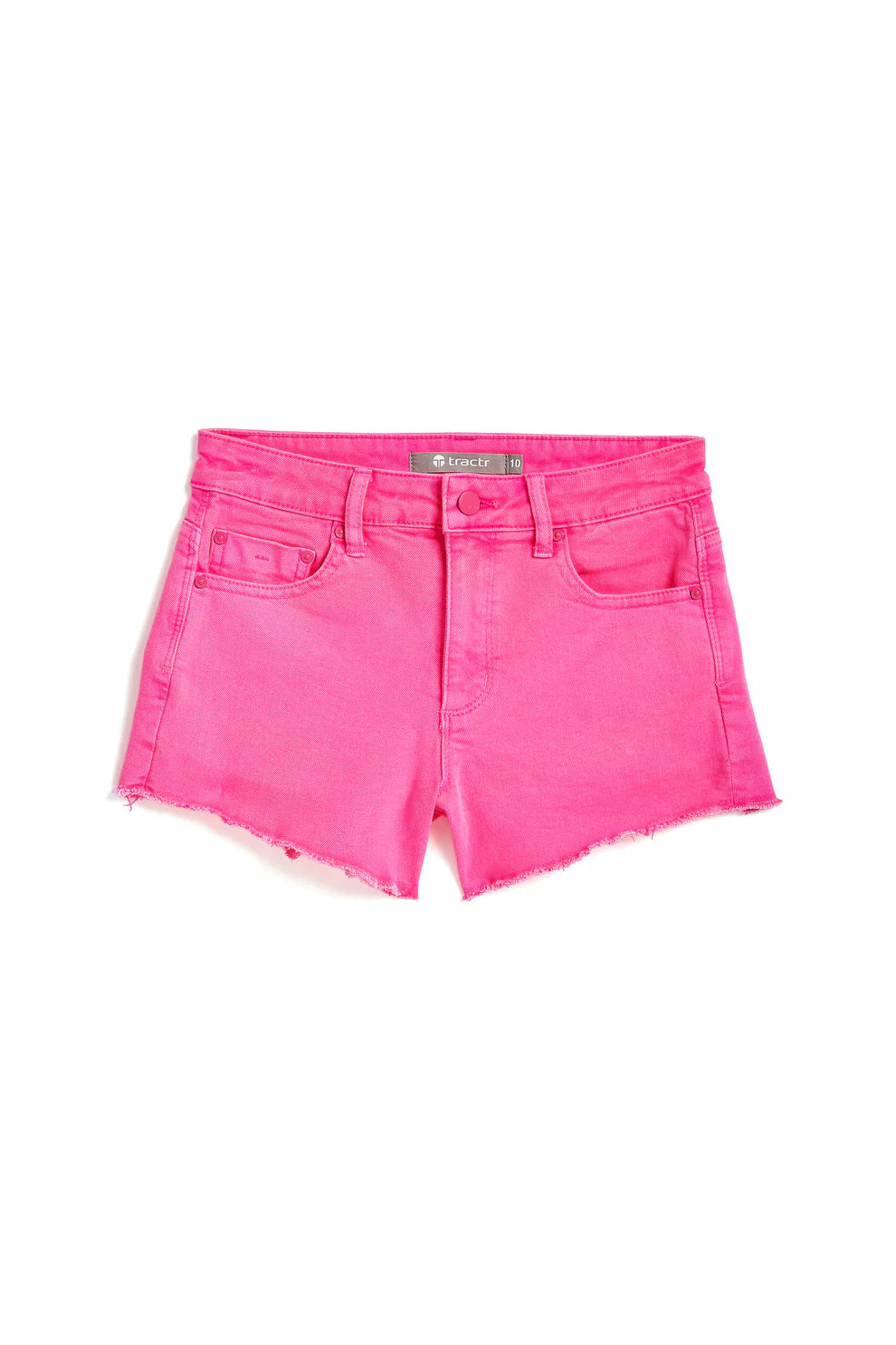 BRITTANY NEON COLOR FRAY HEM SHORTS