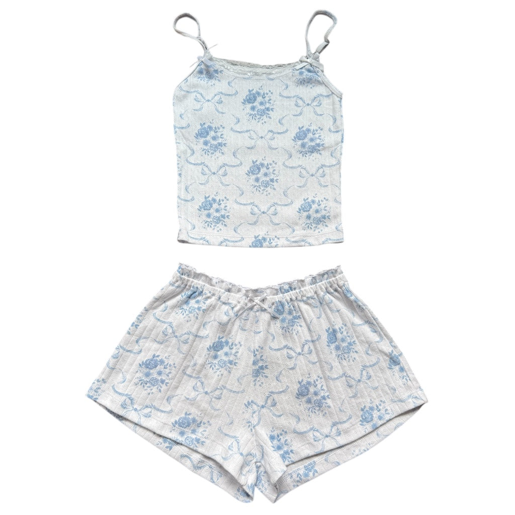 BLUE TOILE POINTELLE SHORT SET