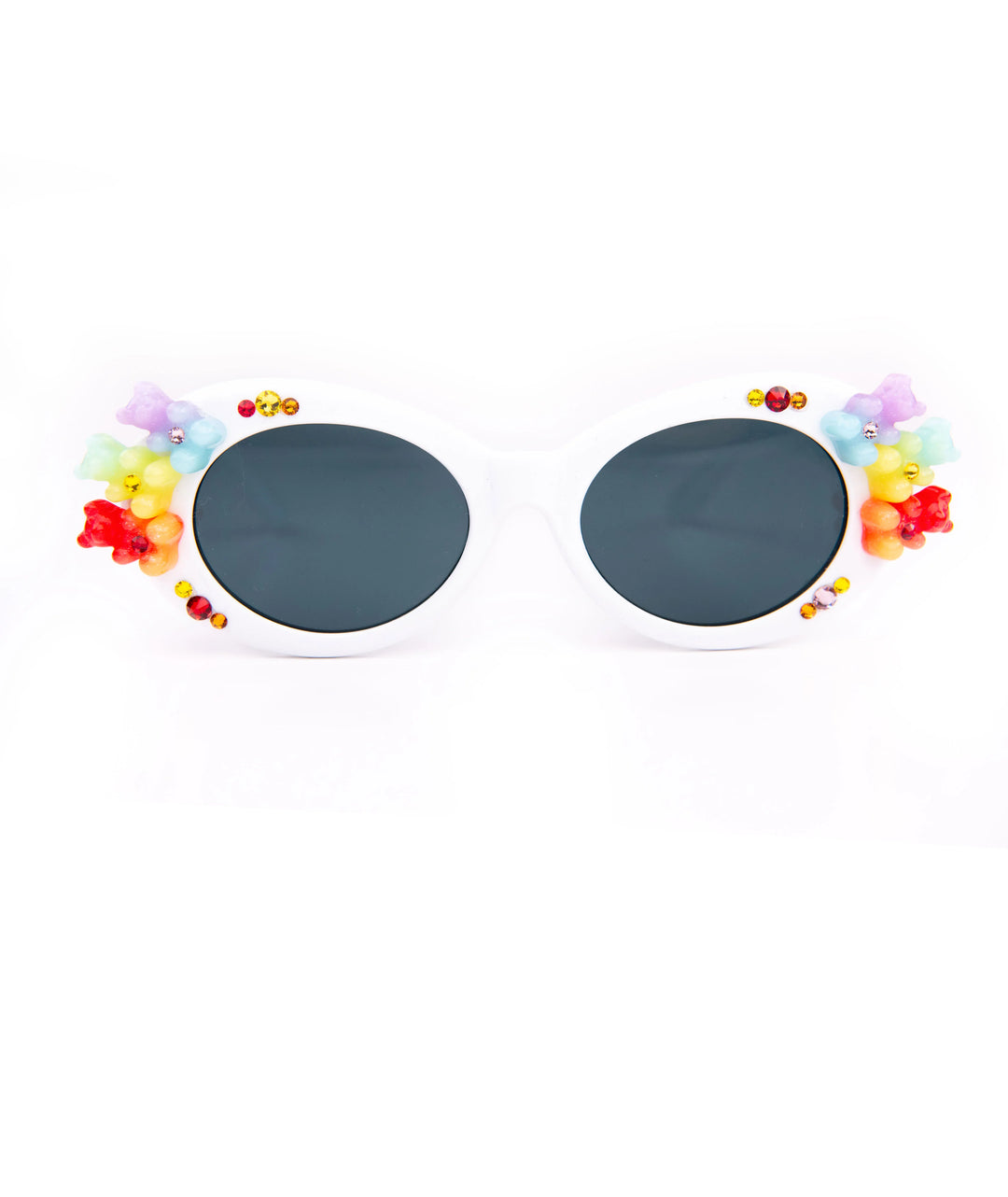 GUMMY BEAR CAT-EYE SUNGLASSES | WHITE