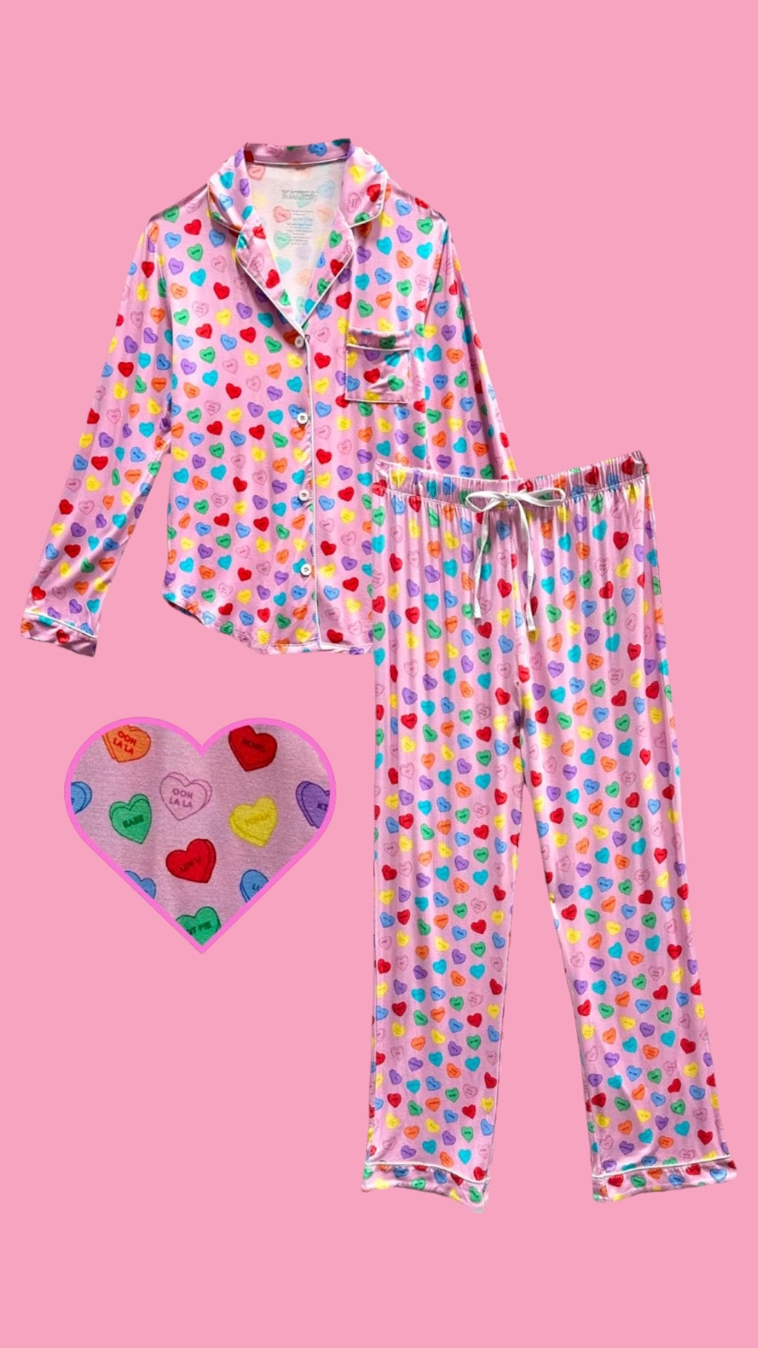 MAIA LOUNGE SET | SWEETHEARTS PRINT