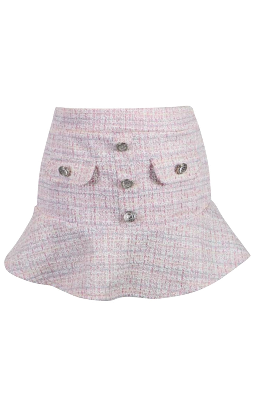 TWEED SKIRT | PINK