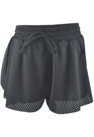 BLACK MESH SHORT