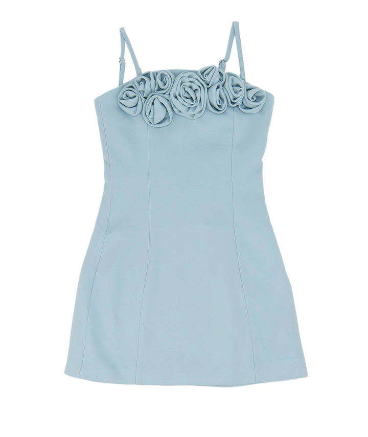 TOVA 3D APPLIQUE DRESS | BABY BLUE