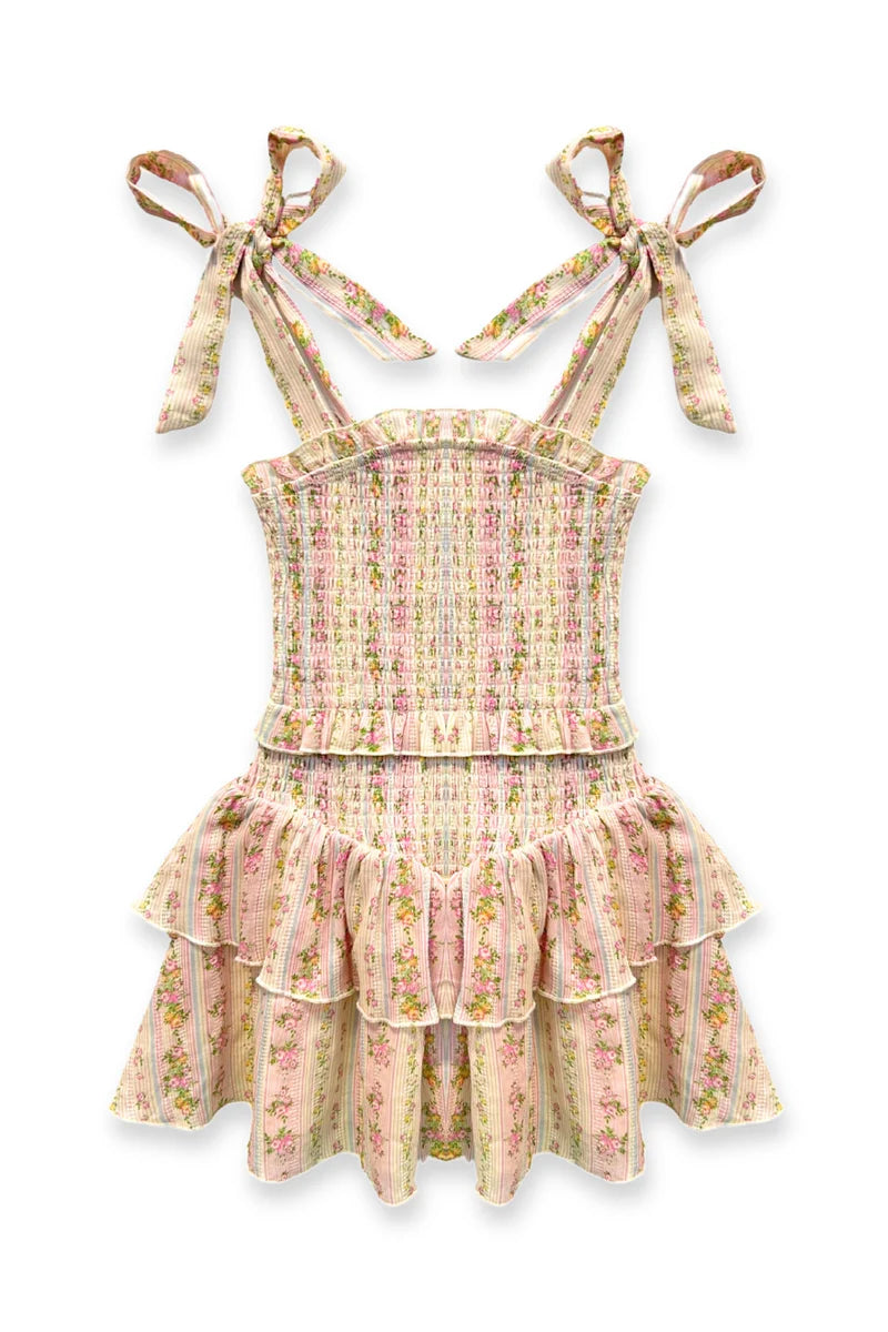 EMERSON DRESS | SHABBY FLORAL STRIPE