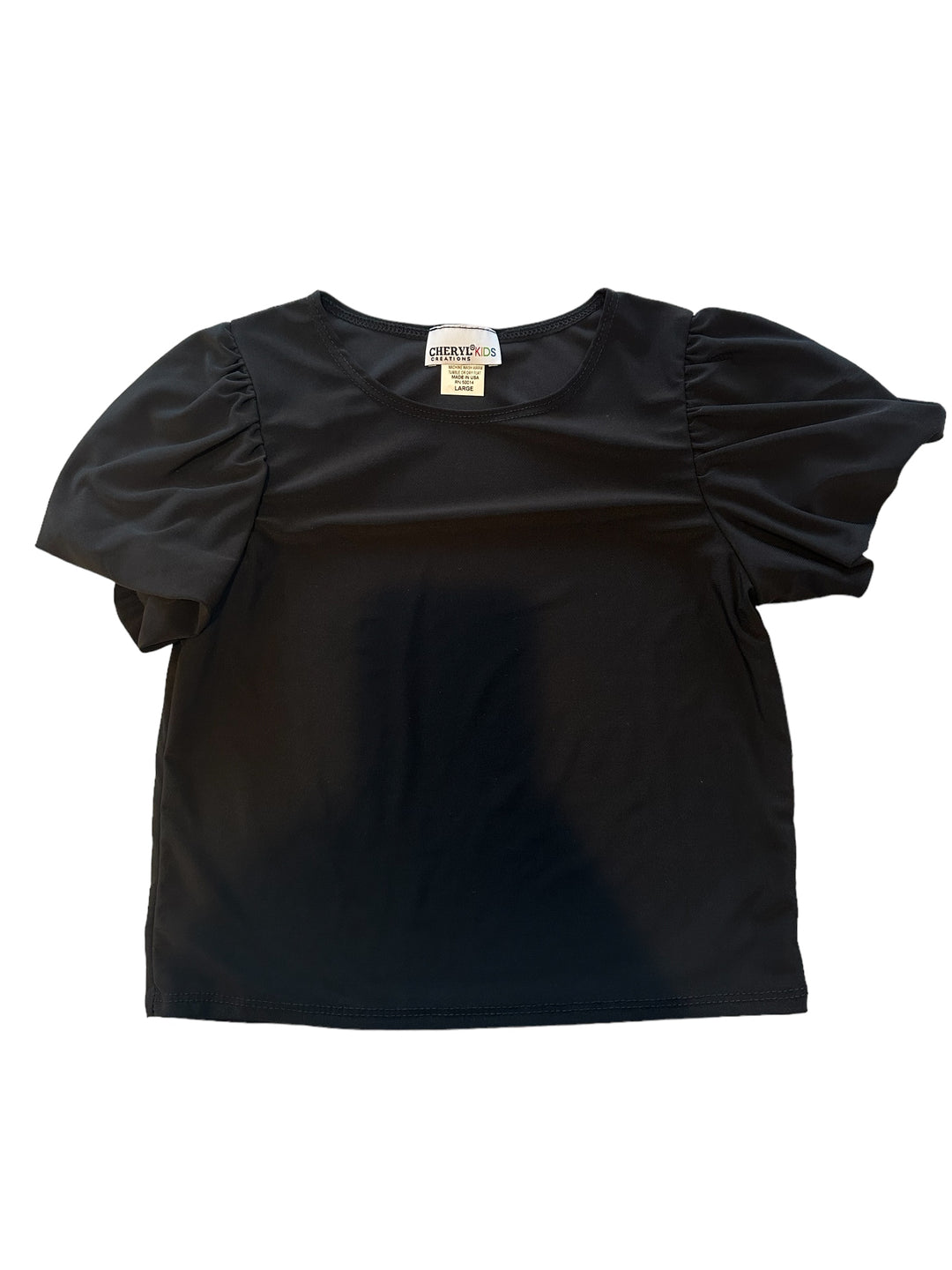 RAQUEL PUFF SLEEVE TOP | BLACK