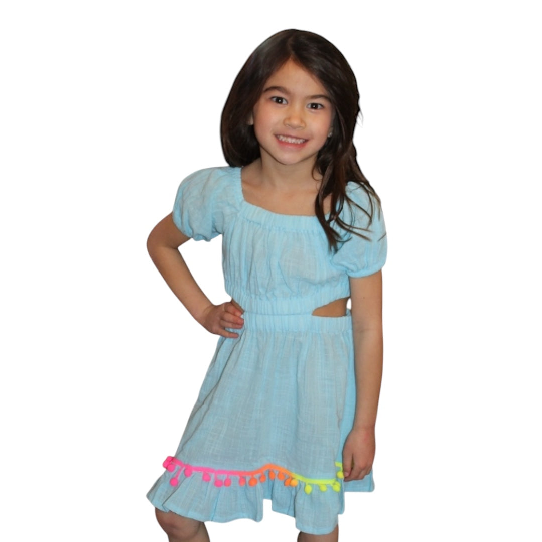 RAINBOW POM POM DRESS