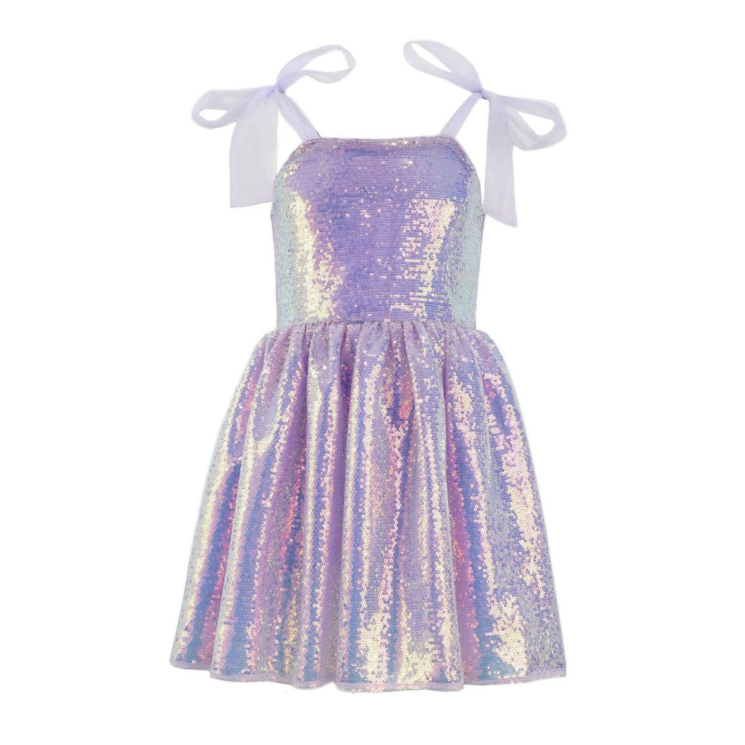 LAVENDER SEQUIN TANK DRESS