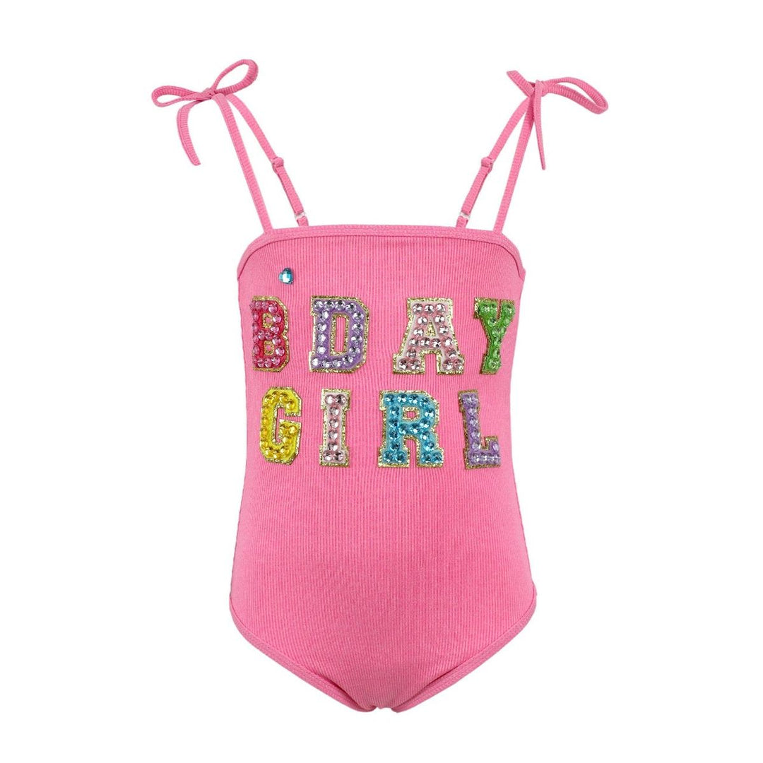 PINK BIRTHDAY GIRL GEM SWIMSUIT