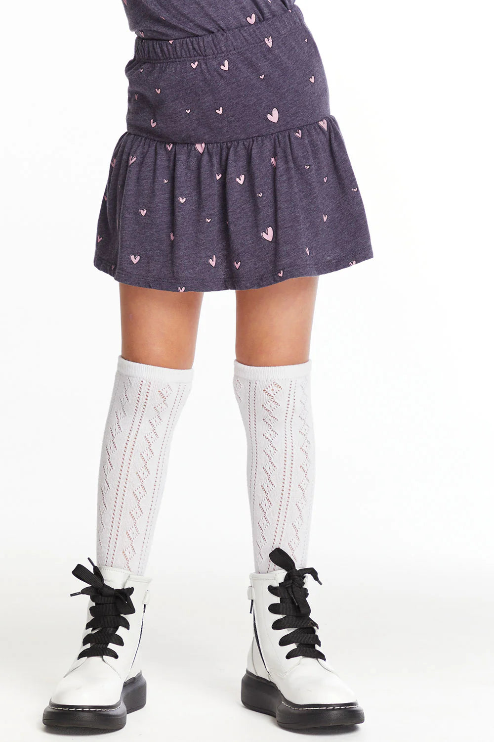 HEARTS PEPLUM SKIRT