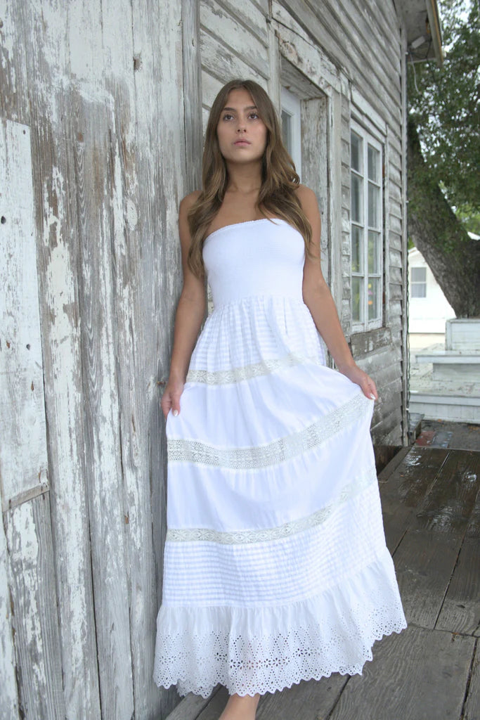 REESE MAXI DRESS | WHITE