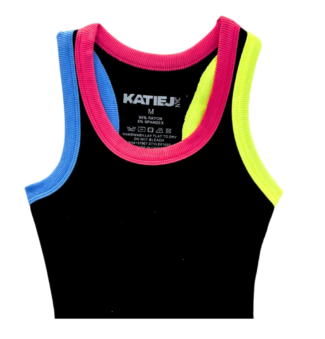 LIVI RIBBED TANK | MULTI-TRIM