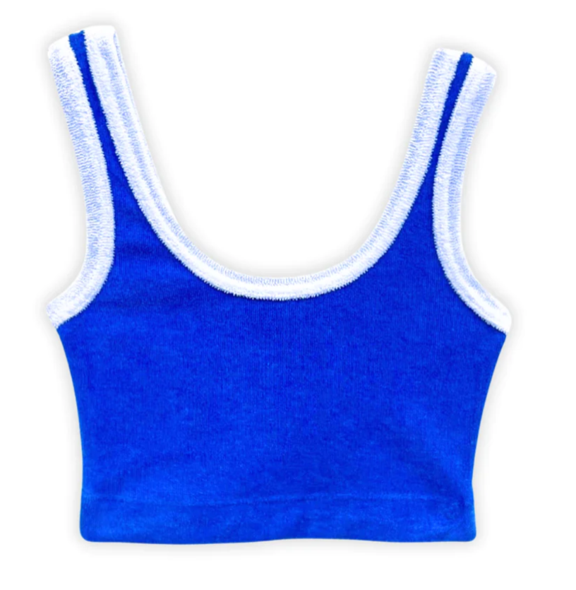 MARGOT TERRY CLOTH RETRO TANK | CAMP BLUE