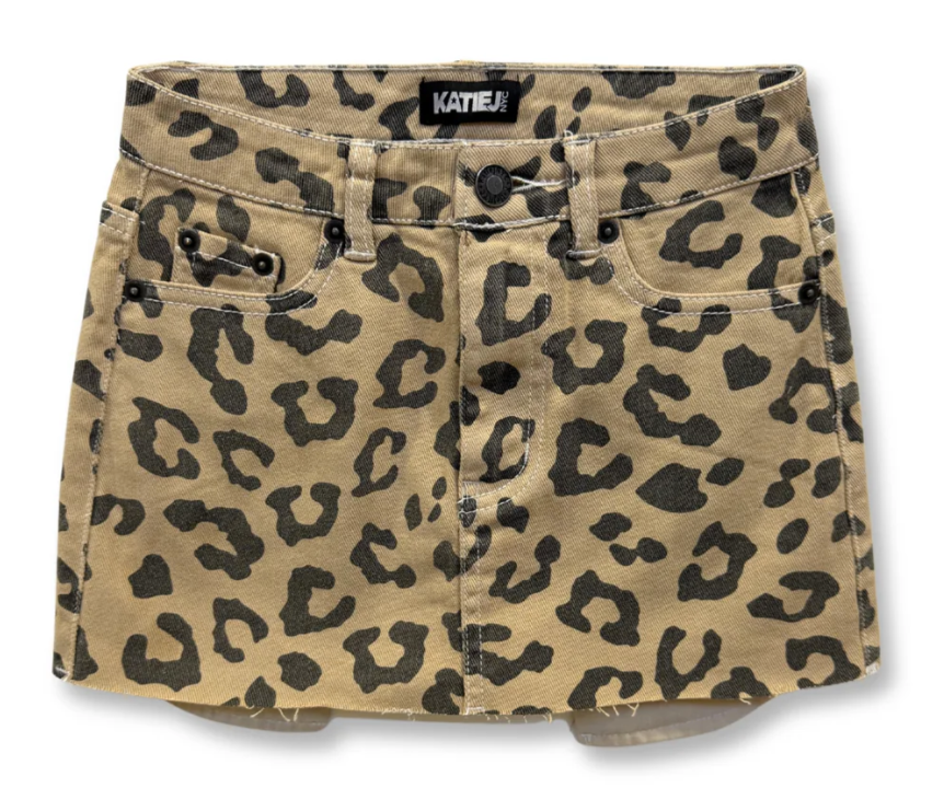 MIAMI DENIM SKIRT | LEOPARD