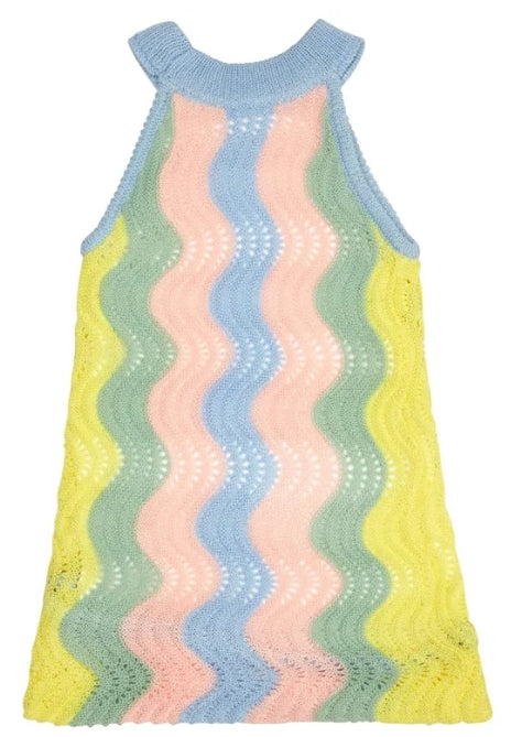 ST BARTH SWIRL CROCHET DRESS