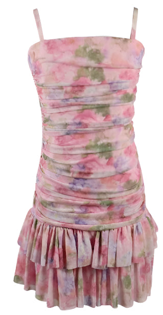 MESH WATERCOLOR DRESS