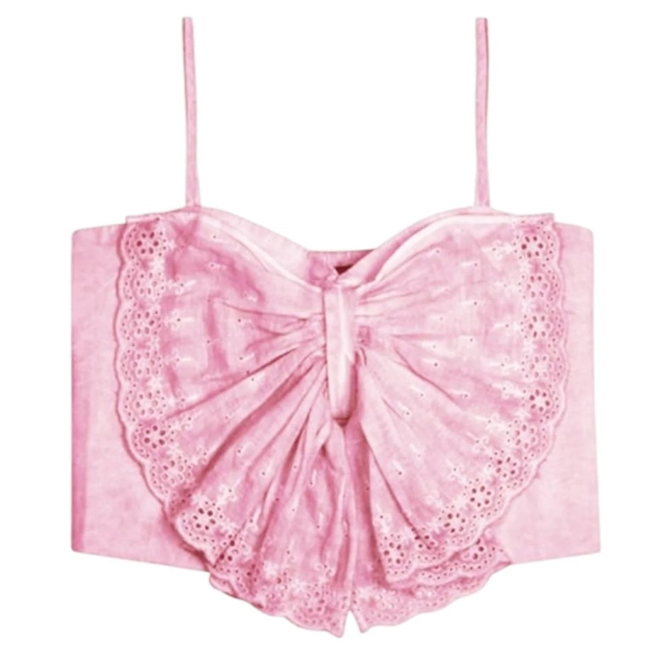 BOW TOP | STONEWASH PINK