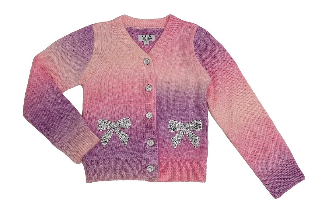 OMBRE CARDIGAN | SILVER BOWS