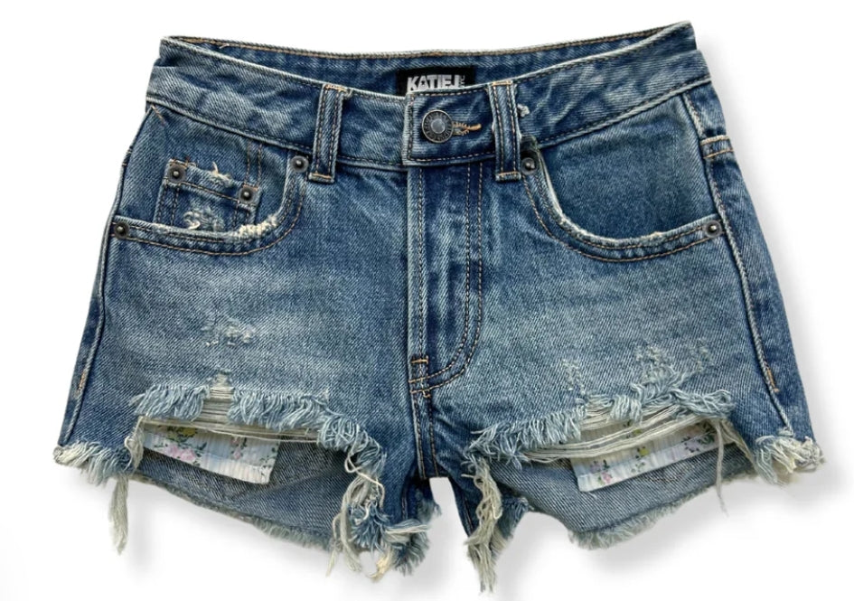 DENIM SHORT | PRINTED POCKET