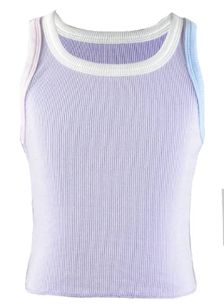 PASTEL TRIM TANK