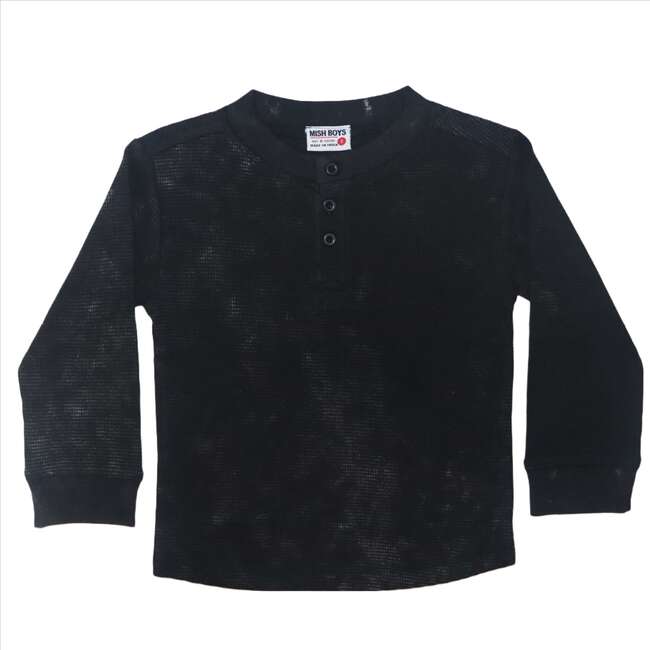 L/S THERMAL HENLEY TEE | BLACK ENZYME