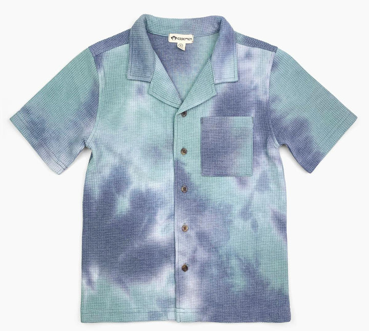 RESORT SHIRT | SEAFOAM TIE-DYE