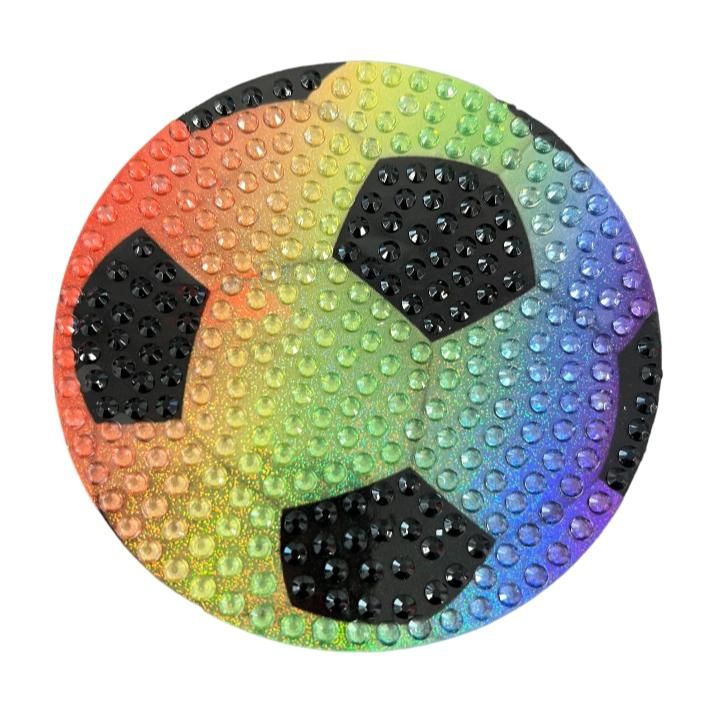 RAINBOW SOCCER BALL STICKERBEAN