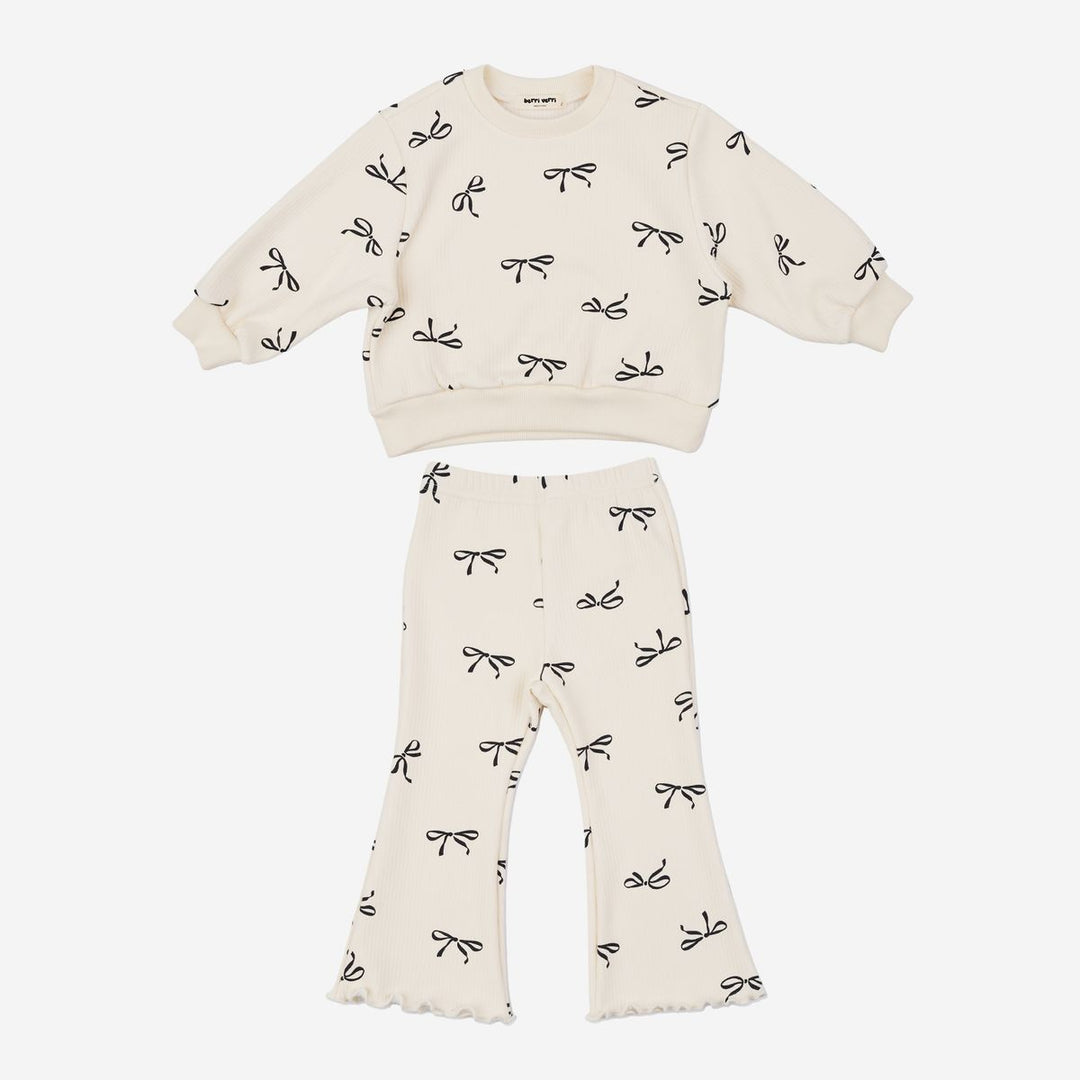 AVA RIBBON SWEATSHIRT SET
