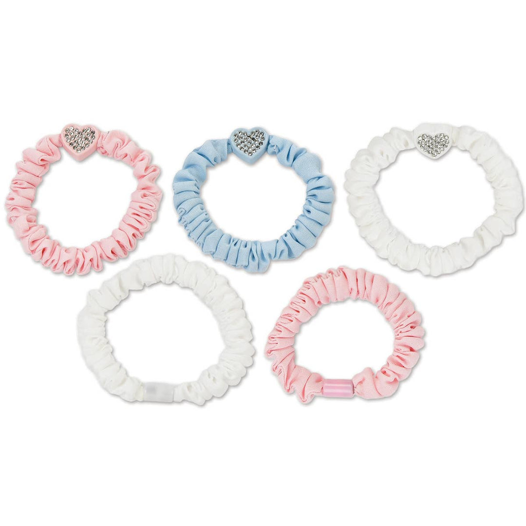 HEART CHARM SCRUNCHIE SET