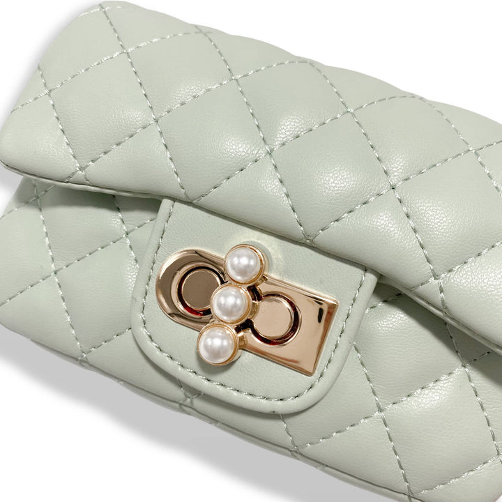 PEARL CLOSURE PURSE | PURPLE