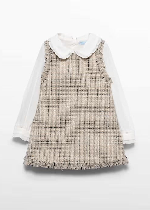 TWEED PINAFORE DRESS