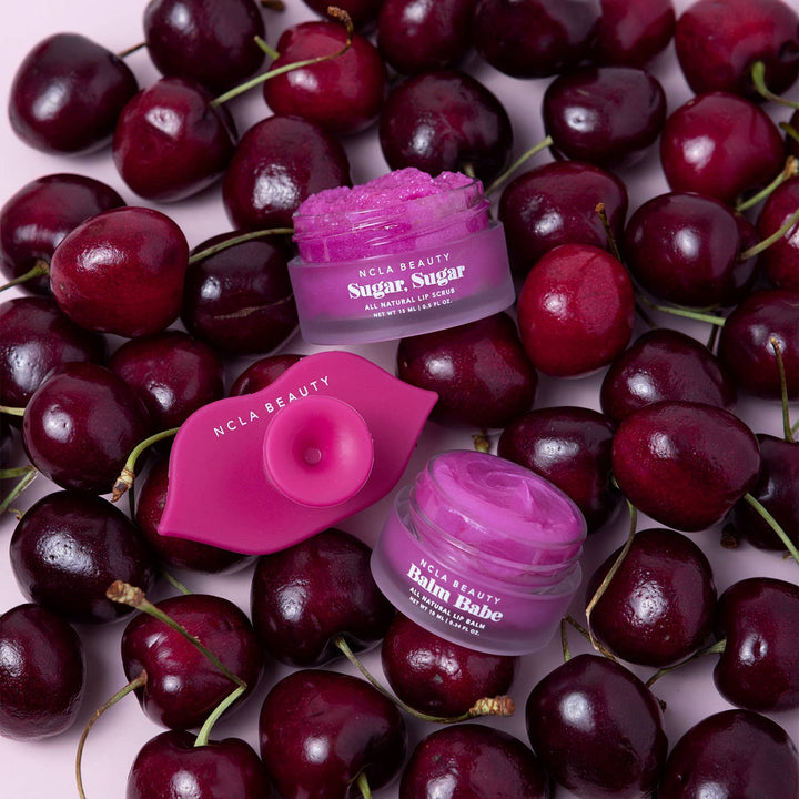 BLACK CHERRY LIP CARE SET + LIP SCRUBBER