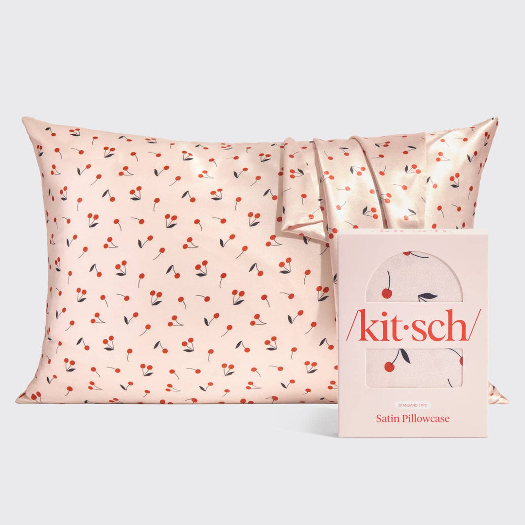 SATIN PILLOWCASE | CHERRY PRINT