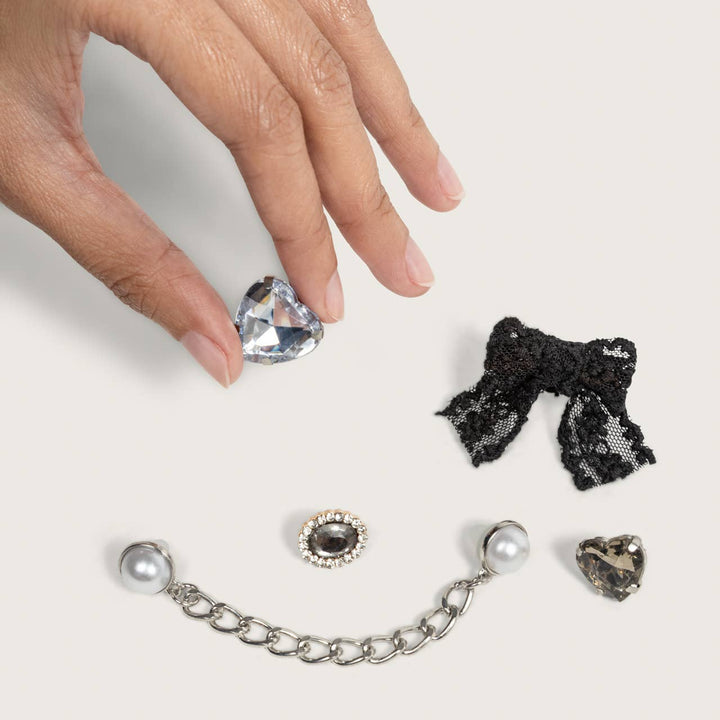 KITSCHPOP CHARMS 6PC SET | VINTAGE BLACK