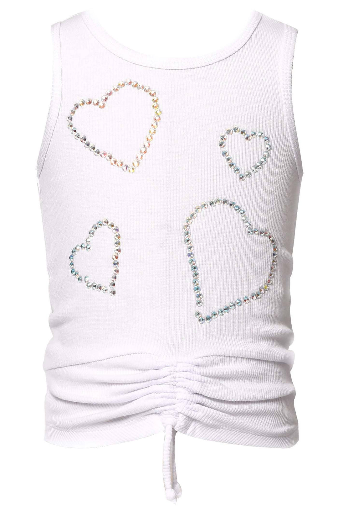 RHINESTONE HEART TANK