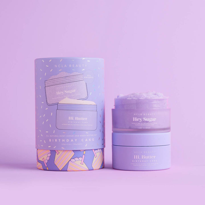 BIRTHDAY CAKE BODY SCRUB + BODY BUTTER SET