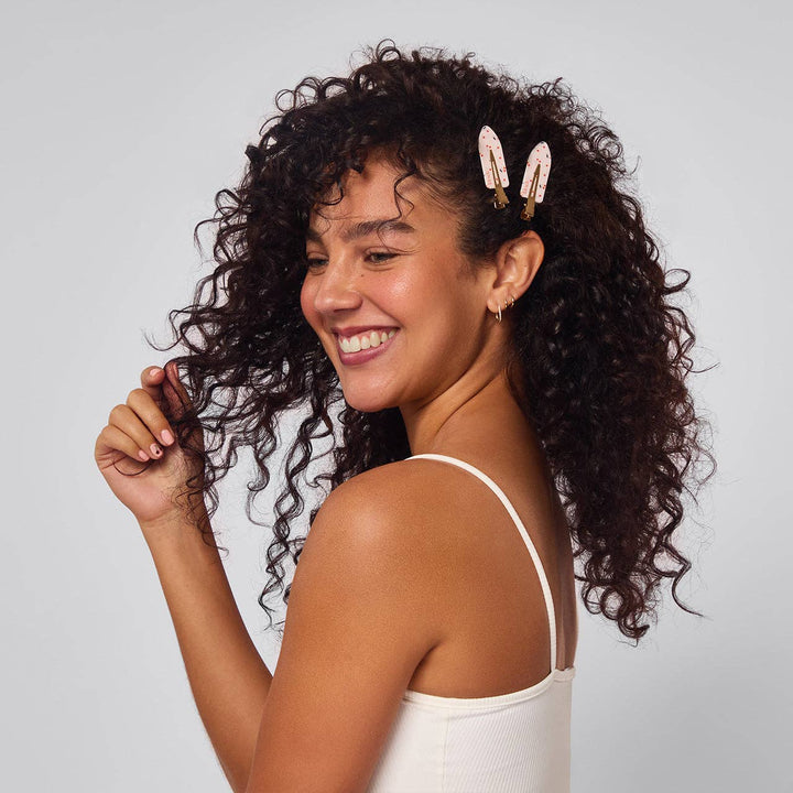CREASELESS CLIPS 4PC SET- CHERRY PRINT