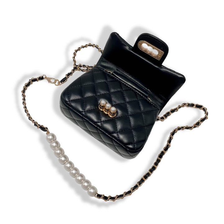 PEARL CLOSURE PURSE | PURPLE